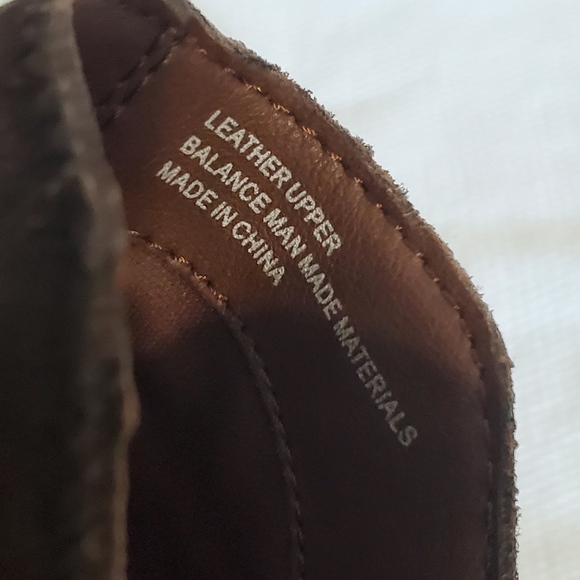 Born Kerri Brown Leather Back Zipper Ankle Boots Size 8 - Picture 8 of 13